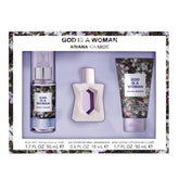 Ariana Grande God Is a Woman 3PCS Gift Set - 100ML EDP Spray + 100ML Body Souffle + 118ML Body Mist (Women)